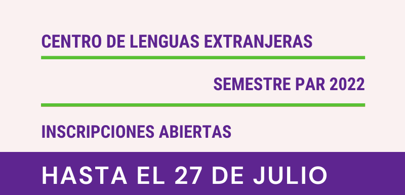 Centro de Lenguas Extranjeras (Celex): Inscripciones hasta el 27 de julio 
