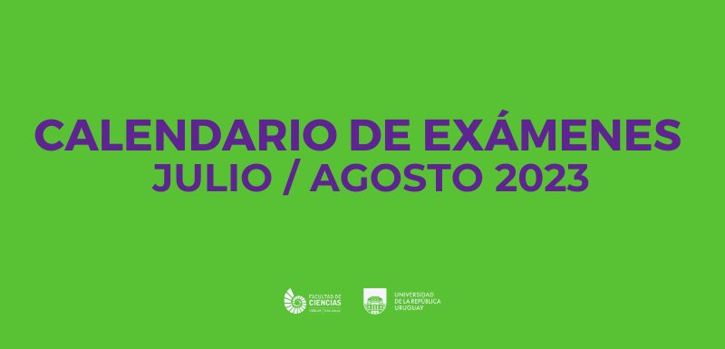 CALENDARIO DE EXAMENES JULIO / AGOSTO 2023