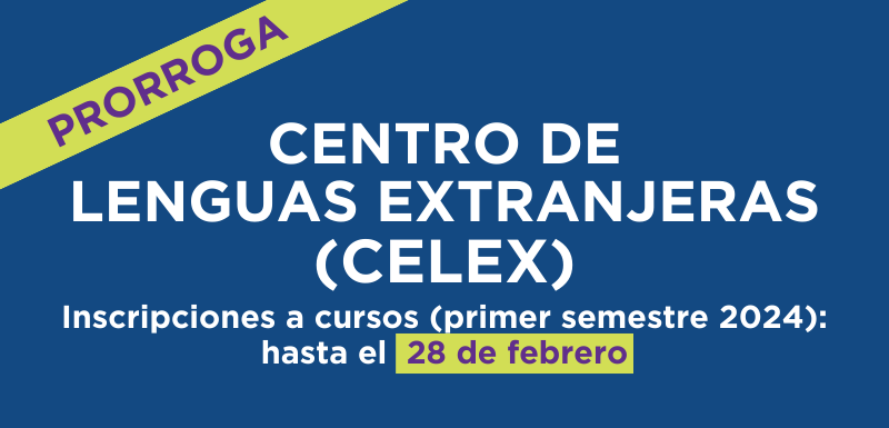 CELEX - CURSOS DE LENGUAS EXTRANJERAS: Inscripciones semestre impar 2024 