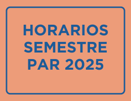 Horarios semestre par 2025