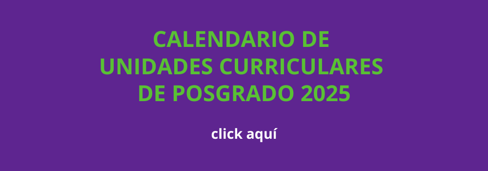 Cartel unidades curriculares de posgrado 2