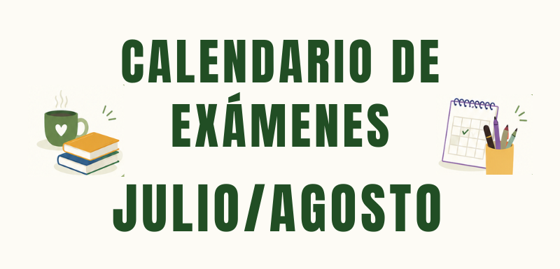 Actualización del calendario de exámenes