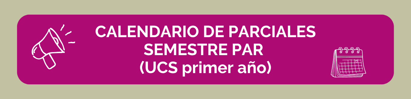 Calendario de parciales de las unidades curriculares de primer año