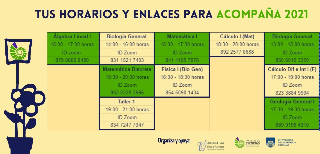 acompaña horarios 30 de junio