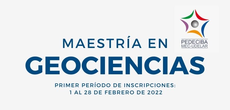 Maestría en Geociencias Pedeciba / Inscripciones 2022 